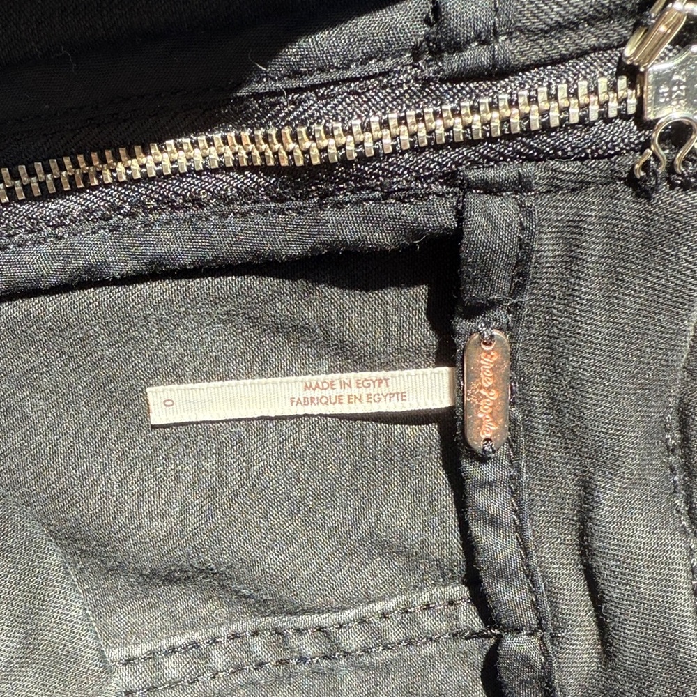 Free People Black Denim Mini Skirt - Picture 3 of 3